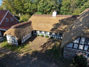 Nylagt stråtag set oppefra